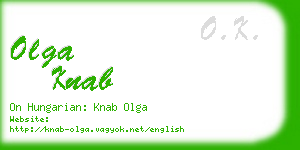 olga knab business card